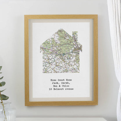 Housewarming Gifts Personalised House Location Print