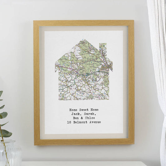 Housewarming Gifts Personalised House Location Print