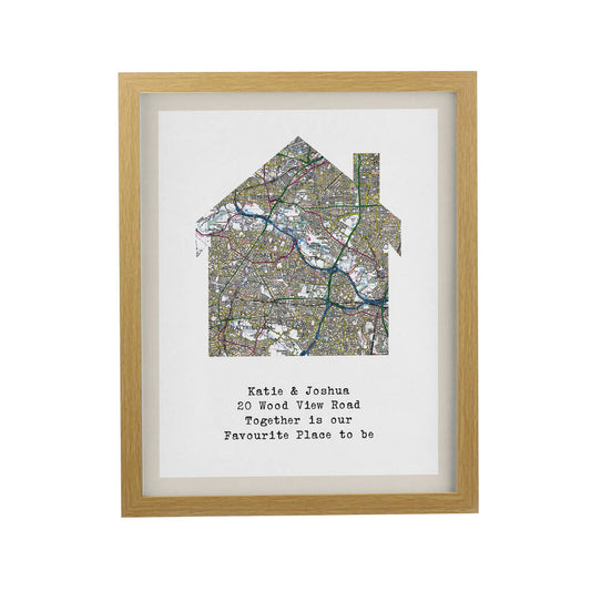 Housewarming Gifts Personalised House Location Print