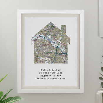 Housewarming Gifts Personalised House Location Print