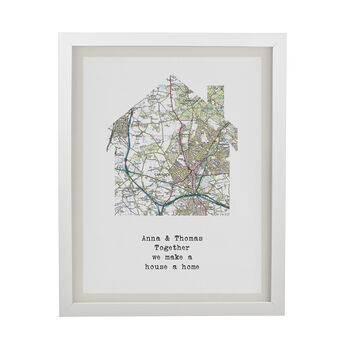 Housewarming Gifts Personalised House Location Print