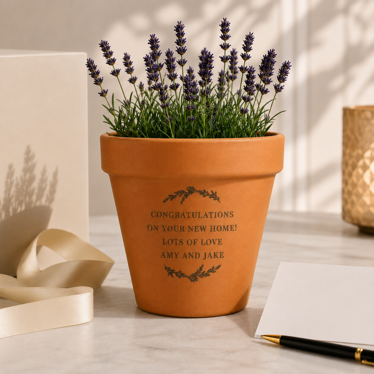 Housewarming Gifts Personalised Plant Pot