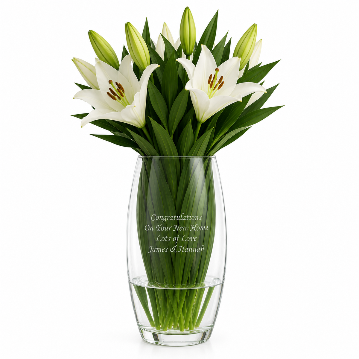 Housewarming Gifts Personalised Flower Vase