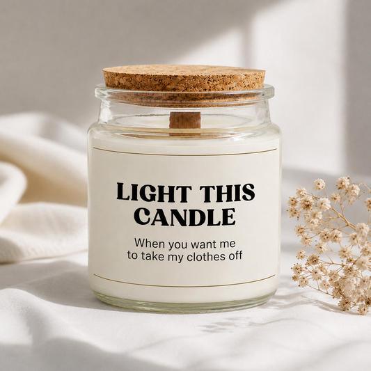 Take My Clothes Off Candle