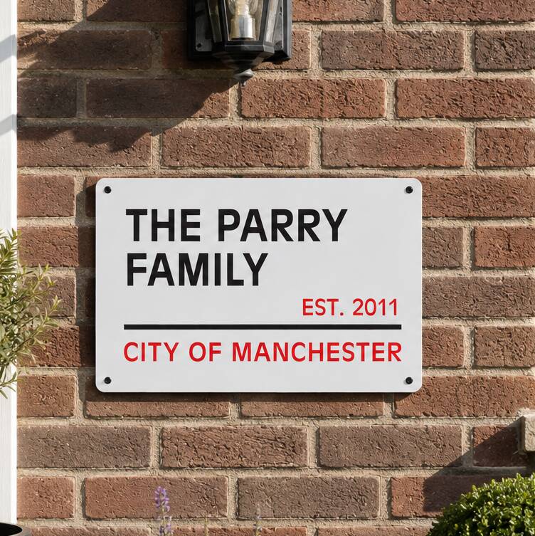 London Street Sign Personalised New Home And Couples Gift