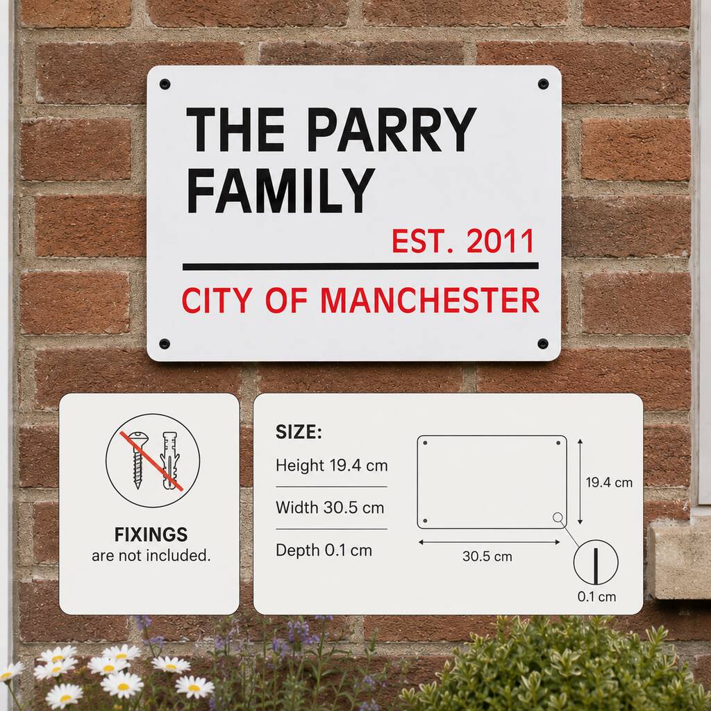 London Street Sign Personalised New Home And Couples Gift