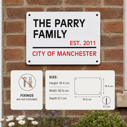 London Street Sign Personalised New Home And Couples Gift