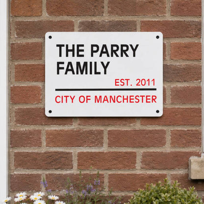 London Street Sign Personalised New Home And Couples Gift