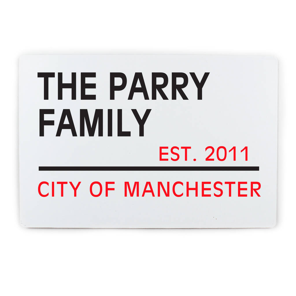 London Street Sign Personalised New Home And Couples Gift