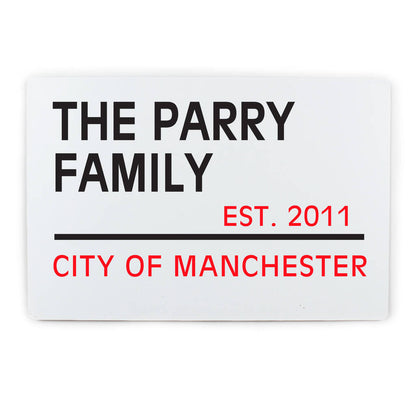 London Street Sign Personalised New Home And Couples Gift