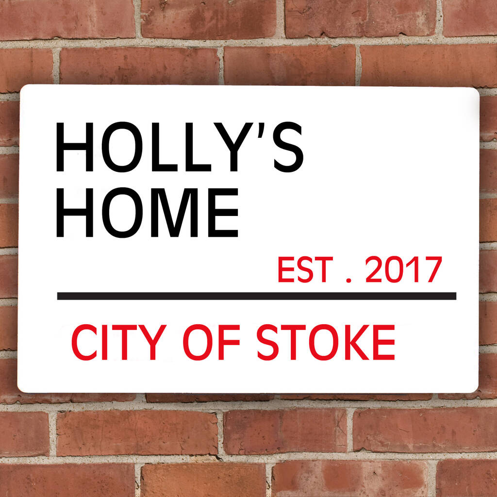 London Street Sign Personalised New Home And Couples Gift