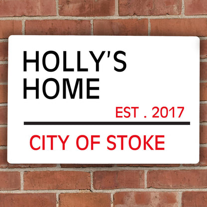 London Street Sign Personalised New Home And Couples Gift