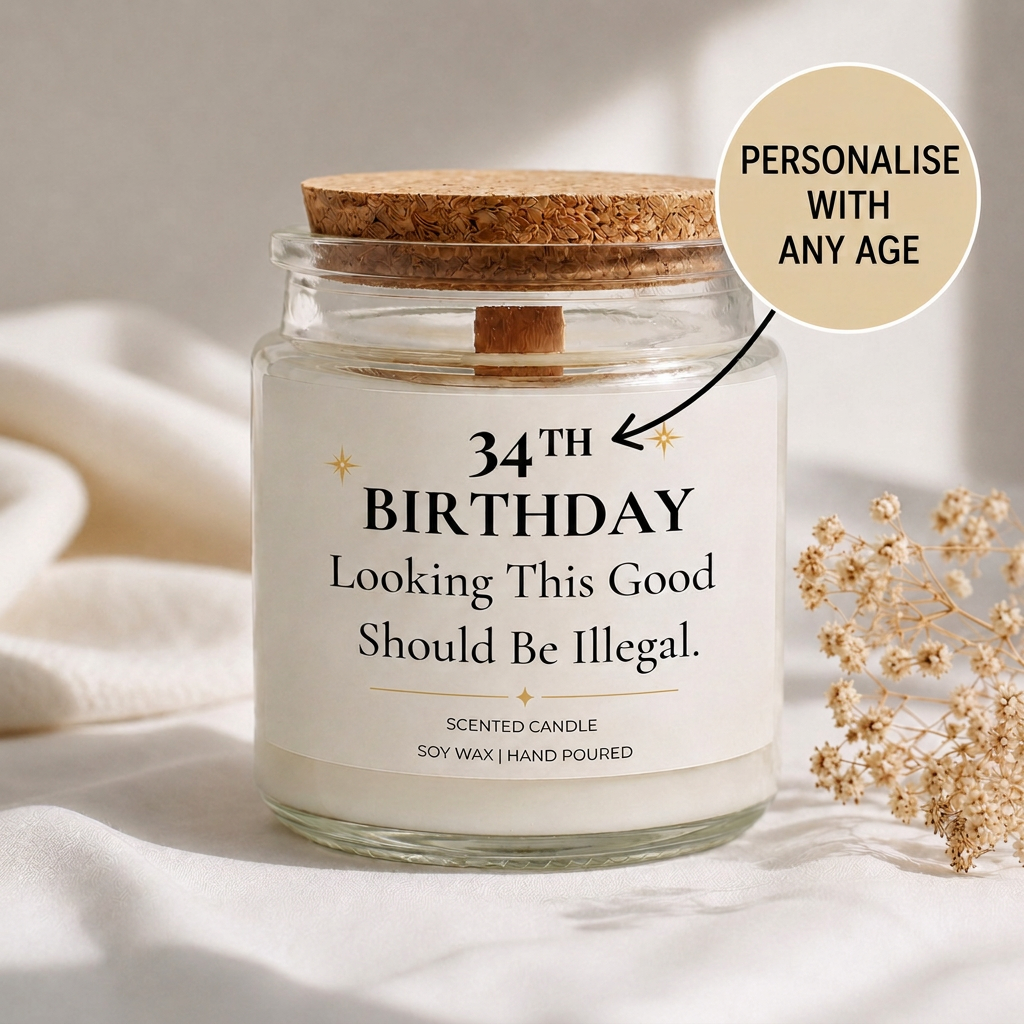 Personalised Birthday Candle - Looking This Good Should Be Illegal