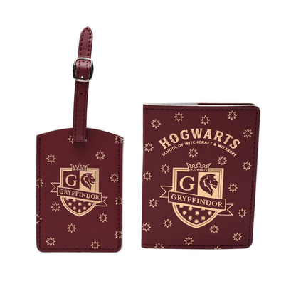Harry Potter Passport Holder & Luggage Tag - Gryffindor