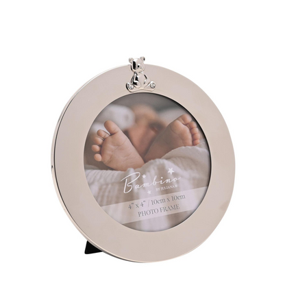 Bambino Round Frame 4" x 4"  - Teddy