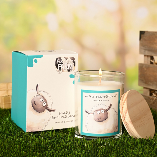 The Funny Farm Candle 250g - "Smells Baa-rilliant!"