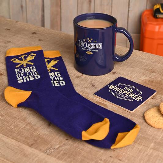Gifts For Men - Mug, Sock and Coaster Set - DIY