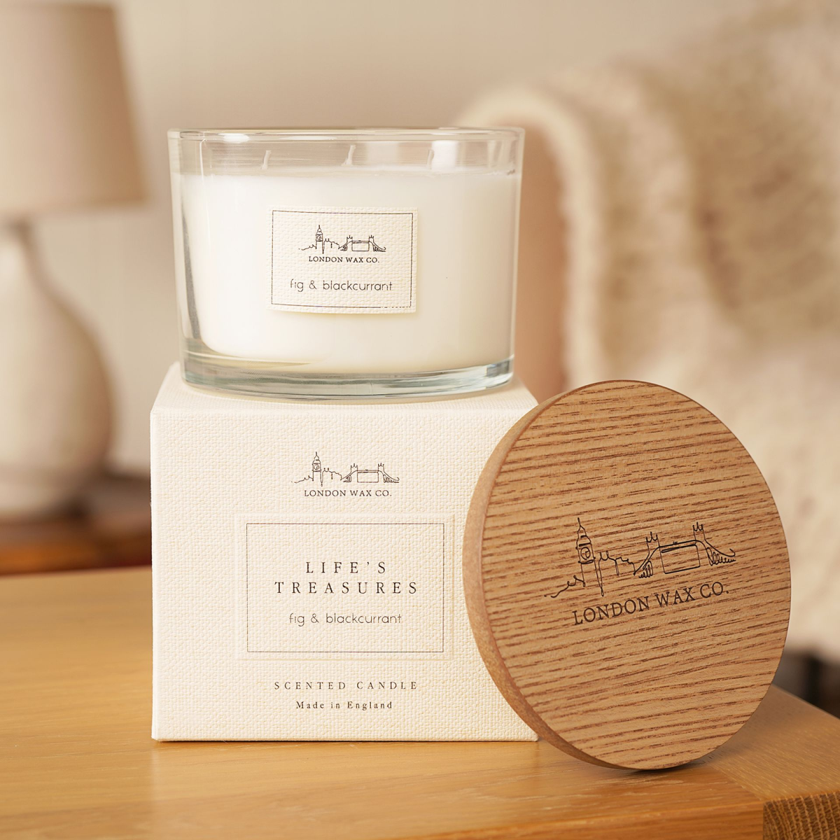 Fig & Blackcurrant Lidded Candle 368g