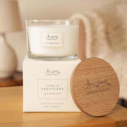 Fig & Blackcurrant Lidded Candle 368g