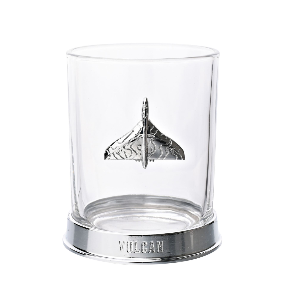 Gifts For Him Glass & Metal Whiskey Tumbler - Vulcan