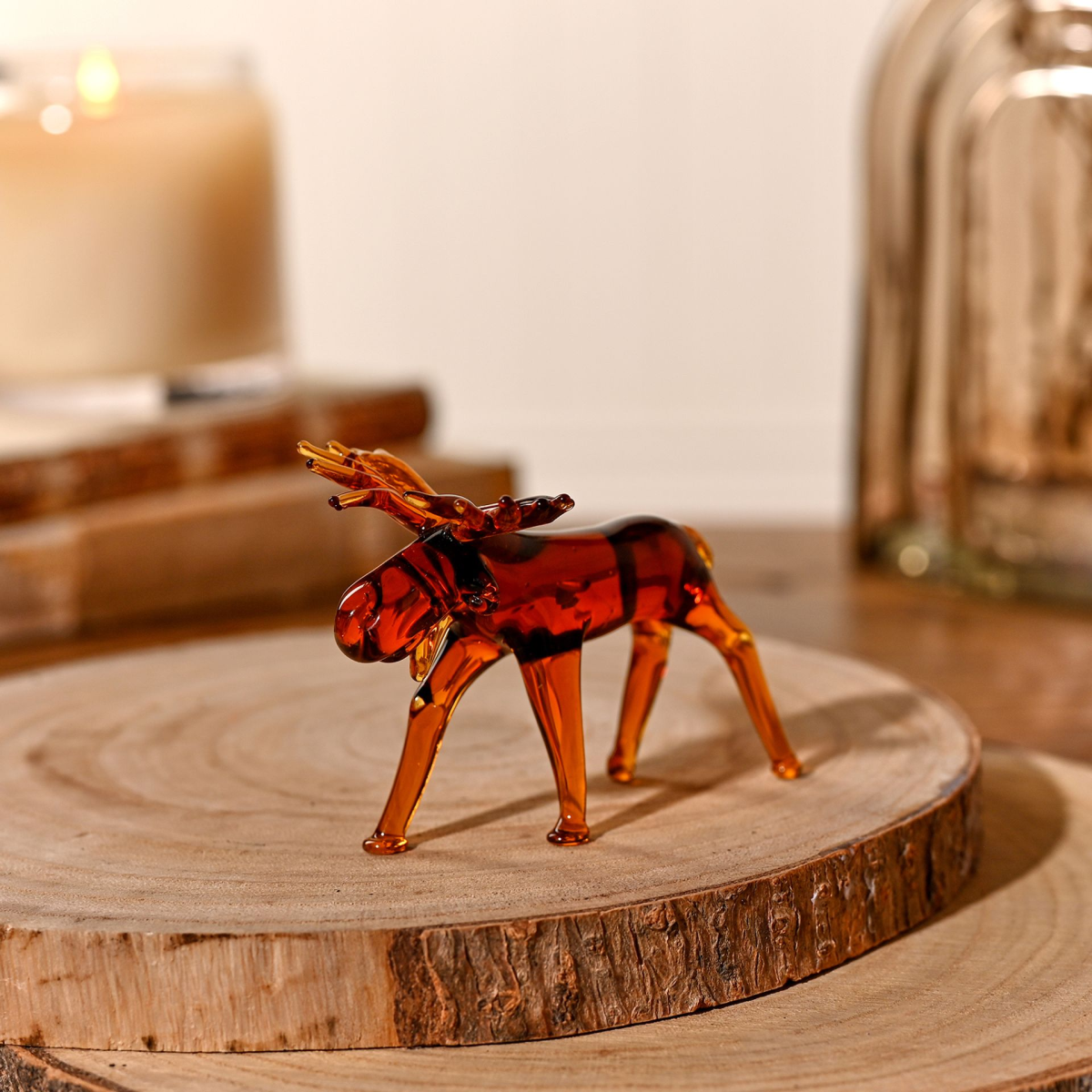 Glass Miniature Figurine - Moose