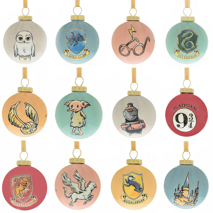 Harry Potter Set of 12 Charms Mini Christmas Baubles