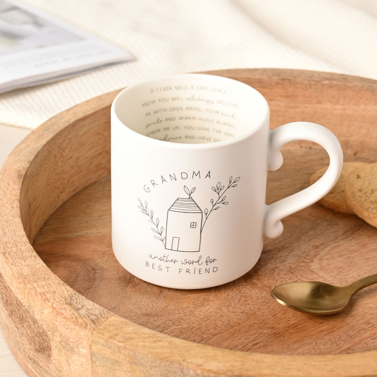 Grandmother Gifts - Mug With Inside Words - Grandma