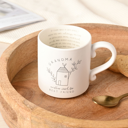 Grandmother Gifts - Mug With Inside Words - Grandma