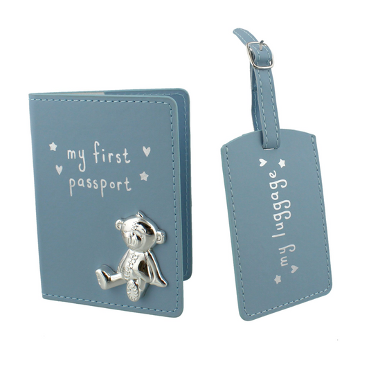 Baby Boy Gifs My First Passport Set - Blue