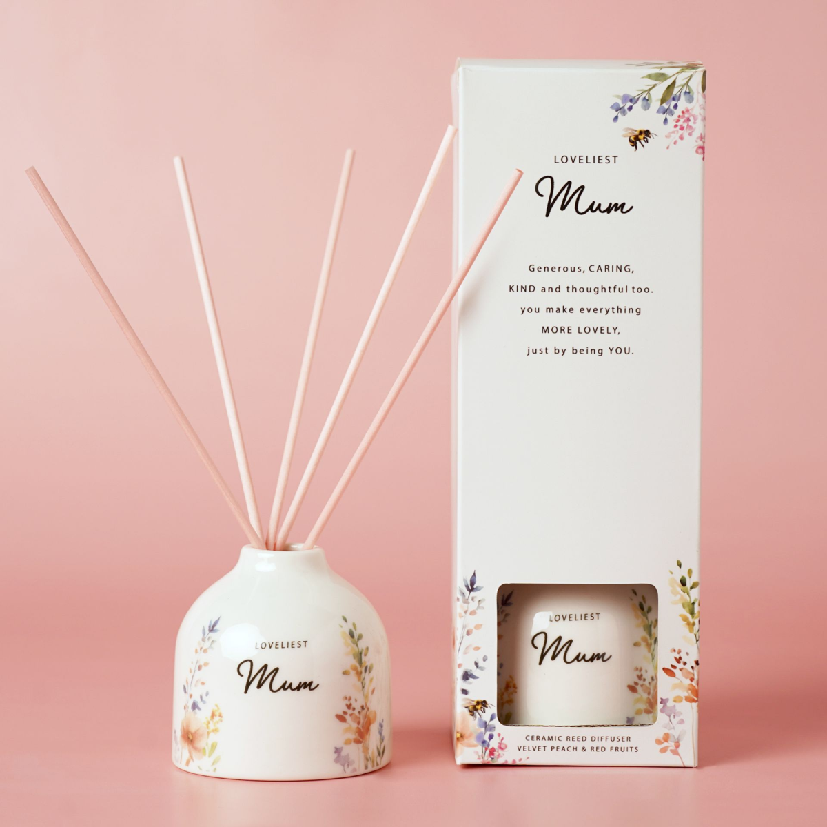 Mum Gifts - Floral Garden Ceramic Reed Diffuser - Mum