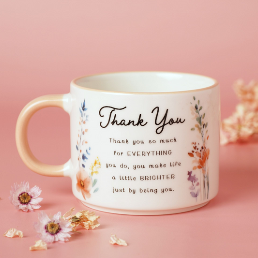 Thank You Gifts - The Cottage Garden Peach Mug