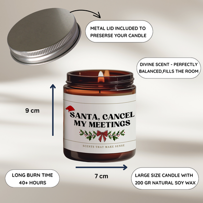 Santa Meetings Candle