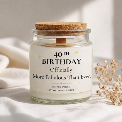 Personalised Birthday Candle - More Fabulous Than Ever
