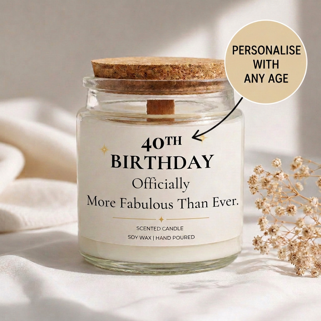 Personalised Birthday Candle - More Fabulous Than Ever
