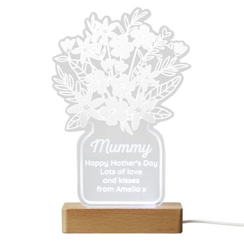 Gift For Women, Mum, Grandma, Flowers Vase LED Light