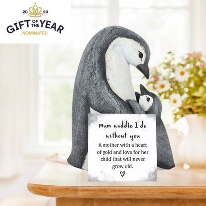 Mothers Day Gifts Mum And Child Penguin Ornament