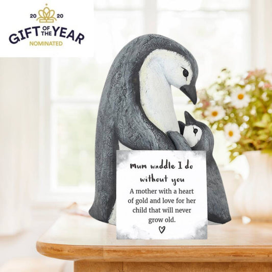 Mothers Day Gifts Mum And Child Penguin Ornament