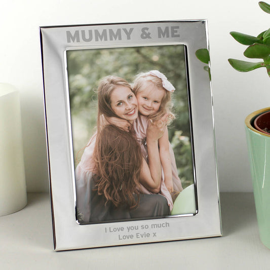 Mothers Day Gifts Mummy And Me Silver 5x7 Photo Frame