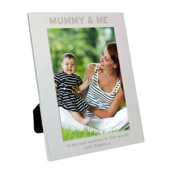 Mothers Day Gifts Mummy And Me Silver 5x7 Photo Frame