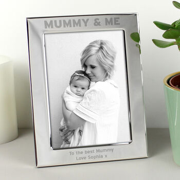 Mothers Day Gifts Mummy And Me Silver 5x7 Photo Frame