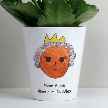 Personalised Plant Pot With Photo Gift for Parents