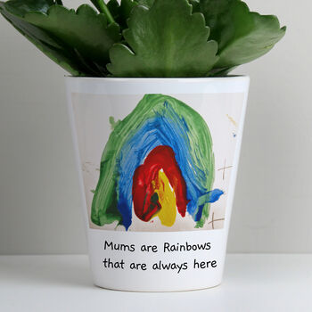 Personalised Plant Pot With Photo Gift for Parents