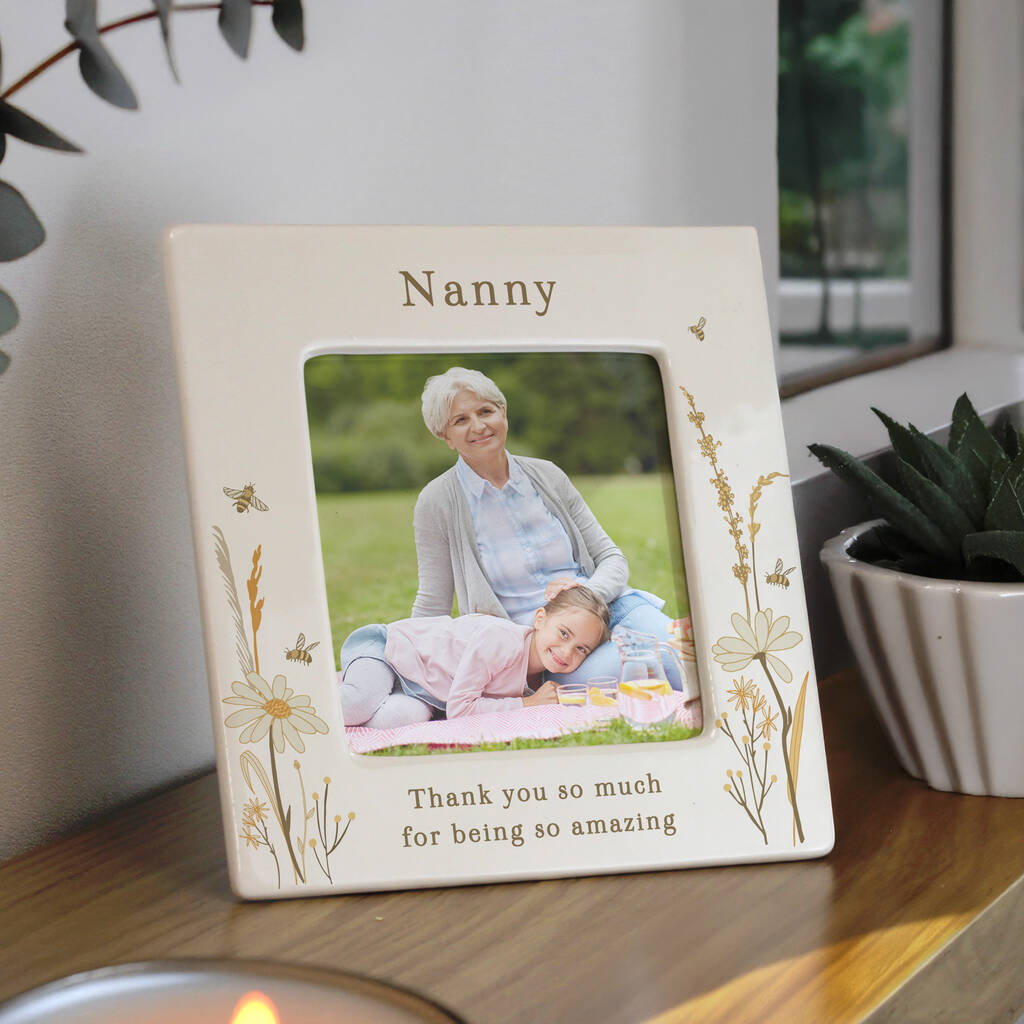 Personalised Photo Frame Gift For Mum, Nan