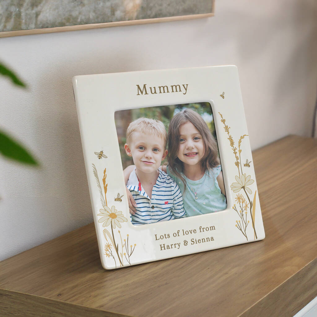 Personalised Photo Frame Gift For Mum, Nan