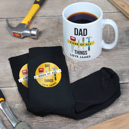 Mug And Socks Gift Set For Men Fixer Of All Things
