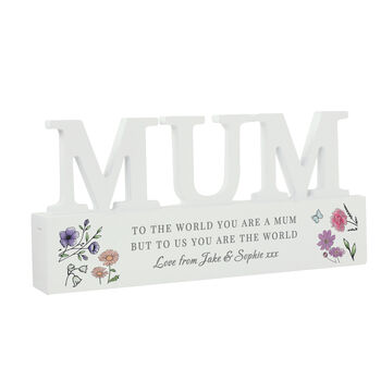 Mum Gift For Mothers Day Personalised Wooden Ornament