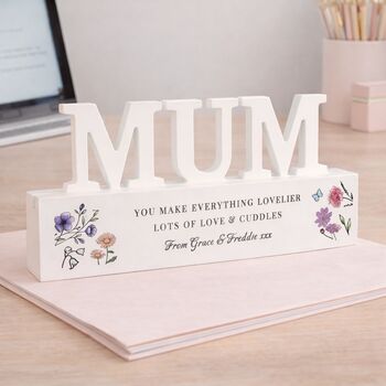 Mum Gift For Mothers Day Personalised Wooden Ornament
