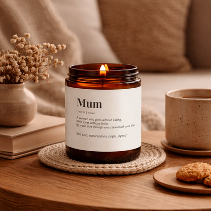 Mum Definition Candle - Thank You Gift
