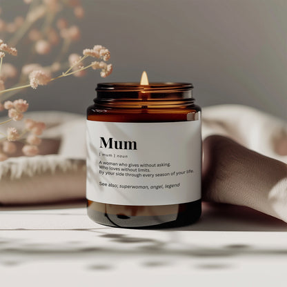 Mum Definition Candle - Thank You Gift