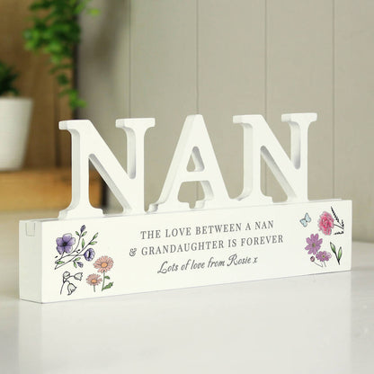 Nan Gifts Personalised Wooden Ornament